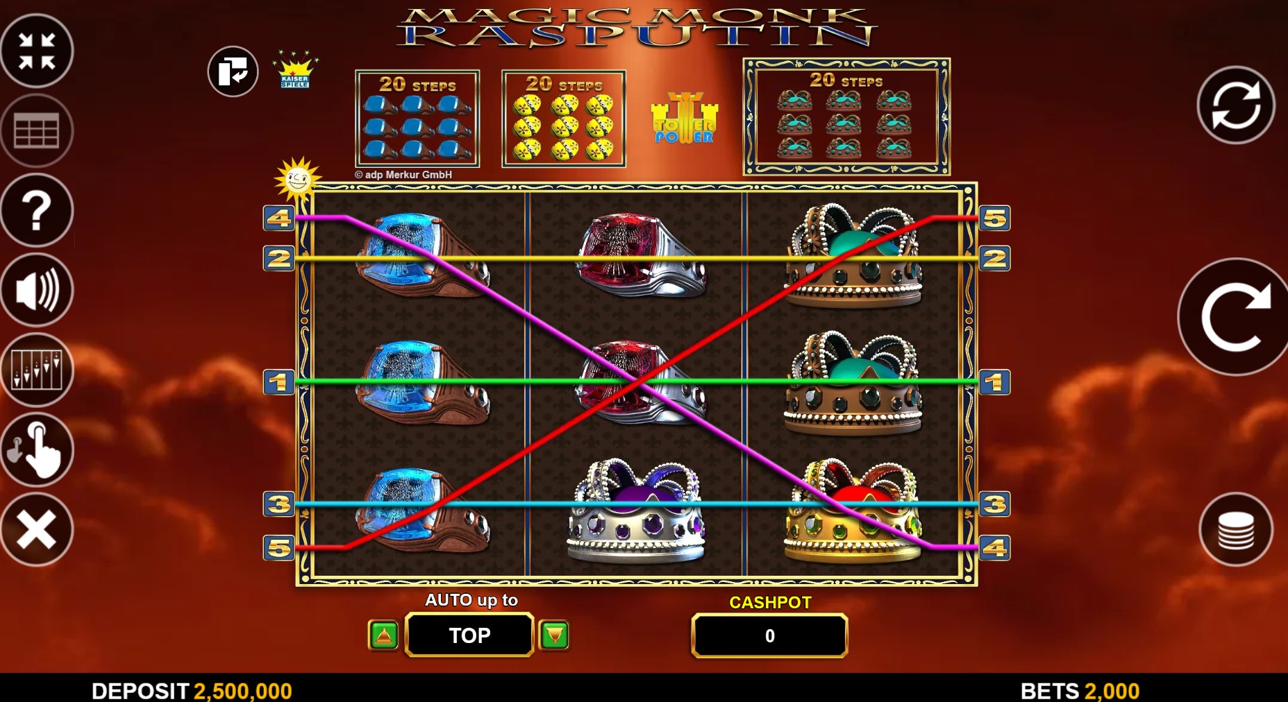 Magic Monk Rasputin Slot gameplay image
